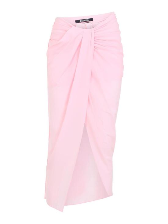 25FW 자크뮈스 롱 스커트 SKW00084BW00565410 Light Pink