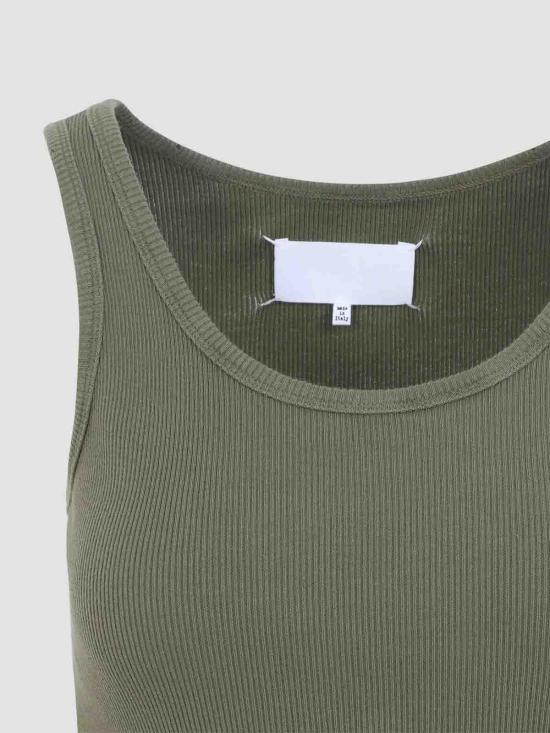25FW 마르지엘라 테이프 리브드 미니 원피스 S29DA0016M20202693 Dark Green - MAISON MARGIELA