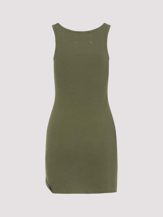 25FW 마르지엘라 테이프 리브드 미니 원피스 S29DA0016M20202693 Dark Green - MAISON MARGIELA