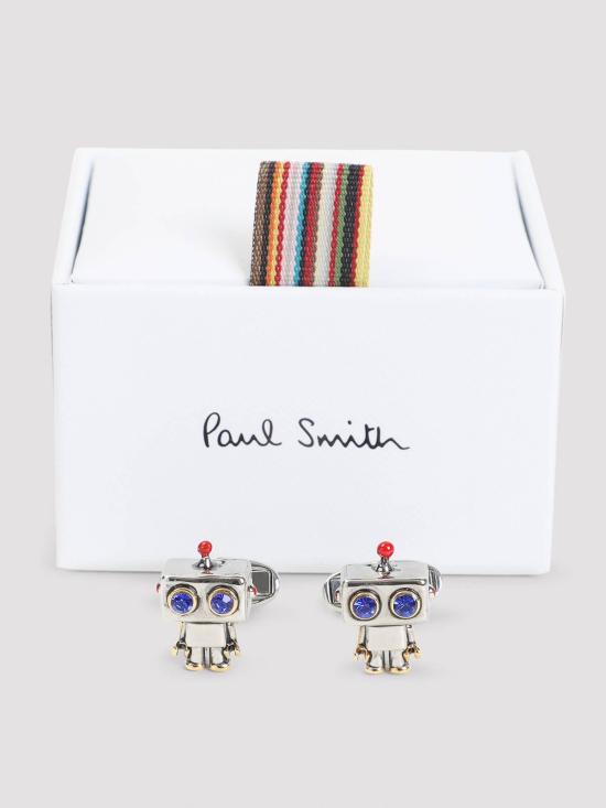 26FW 폴 스미스 커프스 링크/타이 홀더 M1ACUFFWROBOT82 SILVER - PAUL SMITH