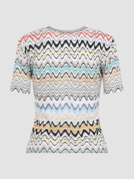 26FW 미소니 민소매 티셔츠 DS26SN1NBR015BSMSNN Blue - MISSONI