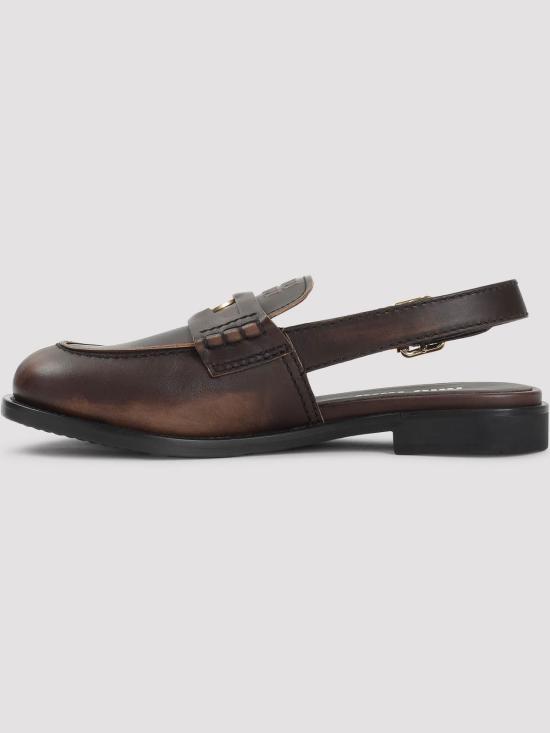 26FW 미우미우 앤티크 레더 슬링백 로퍼 5D561EF0203G48F0192 BROWN - MIU MIU