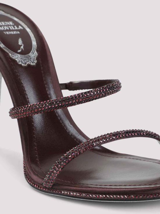 26FW 르네 카오빌라 샌들 C12538105R001Y432 BURGUNDY - RENE CAOVILLA