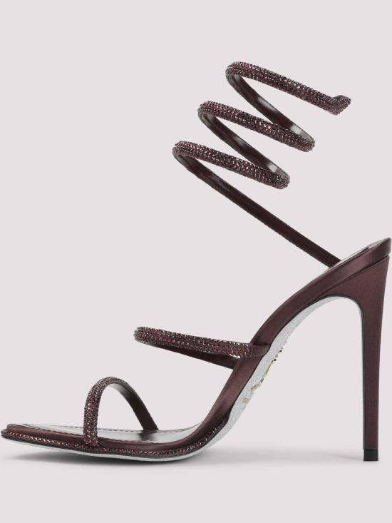 26FW 르네 카오빌라 샌들 C12538105R001Y432 BURGUNDY - RENE CAOVILLA