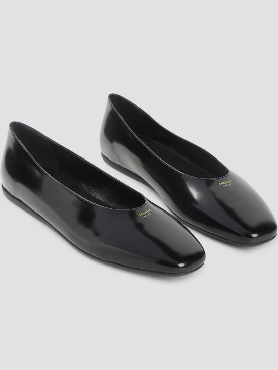 26FW 프라다 브러쉬드 레더 발레리나 1F522OF005055F0002 BLACK - PRADA