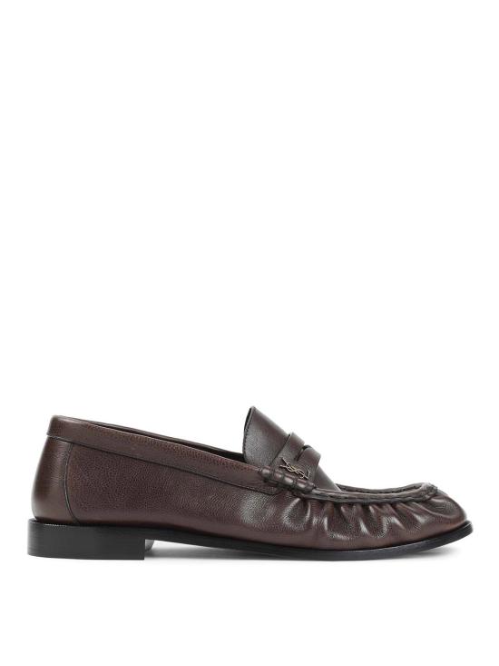 25FW 생로랑 매트 레더 서플 르 로퍼 83947125VAA2128 Brown