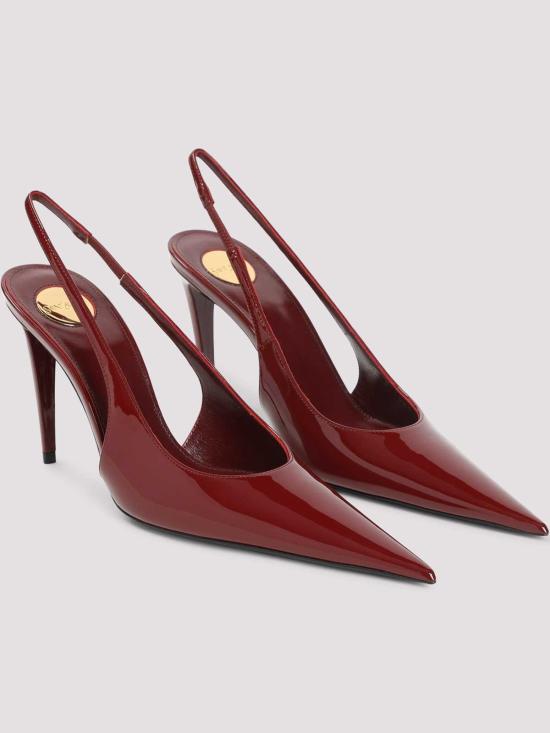 26FW 생로랑 게르망트 슬링백 펌프스 페이턴트 레더 8705051TVAN6206 RED - SAINT LAURENT