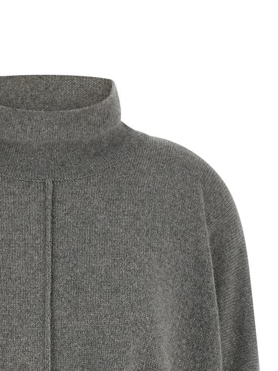 26FW 알베르타 페레티 터틀넥 중앙 스티칭 스웨터, 스웨터 및 가디건 (회색) - ALBERTA FERRETTI