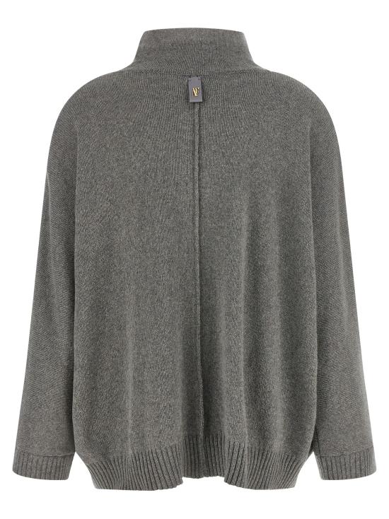 26FW 알베르타 페레티 터틀넥 중앙 스티칭 스웨터, 스웨터 및 가디건 (회색) - ALBERTA FERRETTI