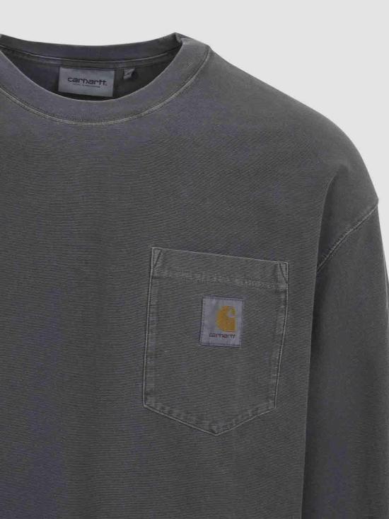 26FW 칼하트 긴팔 티셔츠 I03686289GD Black - CARHARTT
