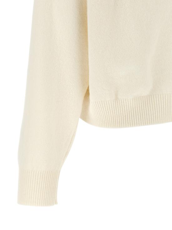 26FW 알베르타 페레티 스웨터 자수 꽃무늬 스웨터, 스웨터 및 가디건, 흰색 - ALBERTA FERRETTI