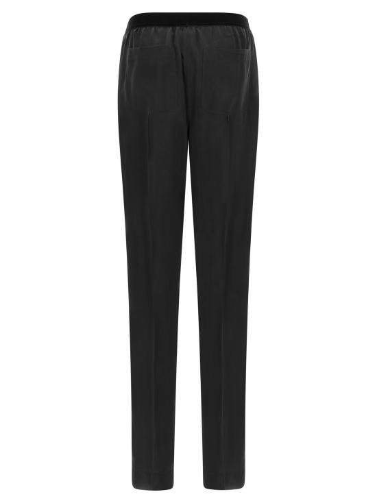 26FW 톰포드 스트레이트 팬츠 실크 팬츠 블랙 - TOMFORD