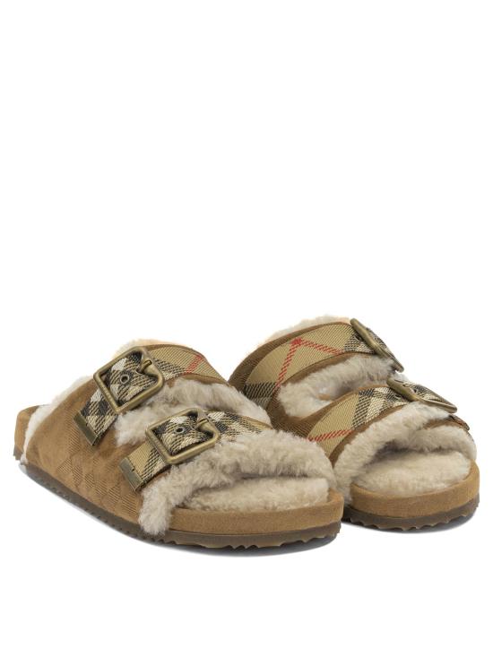 26FW 버버리 뮬/슬리퍼 어친  베이지 - BURBERRY