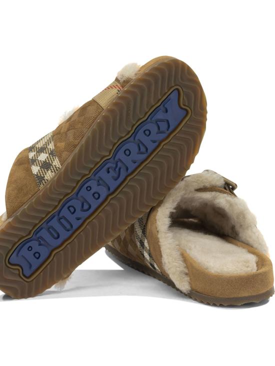 26FW 버버리 뮬/슬리퍼 어친  베이지 - BURBERRY