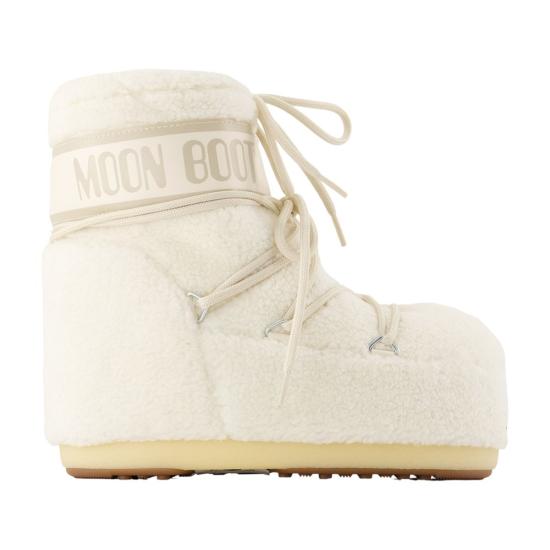 26FW 문부츠 아이콘 나일론 로우 부츠 80D1409700 H017 WHITE