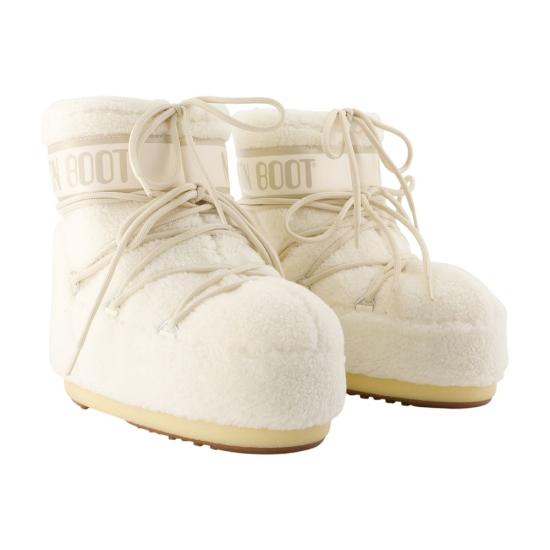 26FW 문부츠 아이콘 나일론 로우 부츠 80D1409700 H017 WHITE - MOON BOOT