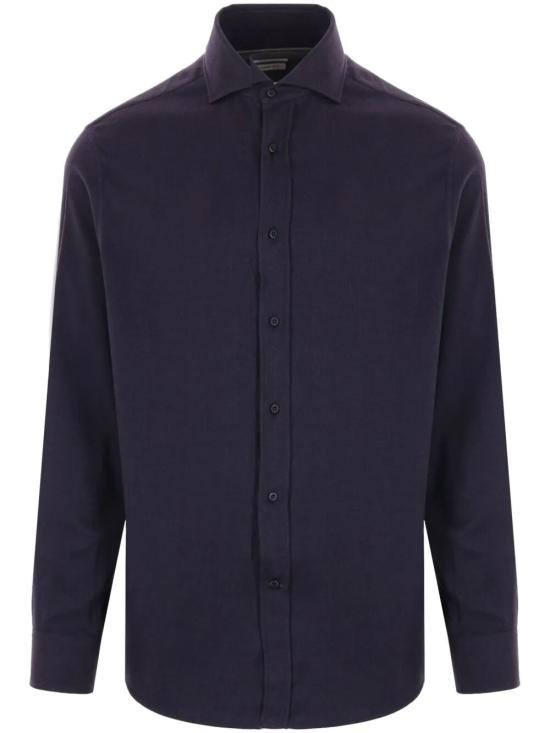 26FW 브루넬로 쿠치넬리 긴팔 셔츠 MY6370627 C019 NAVY