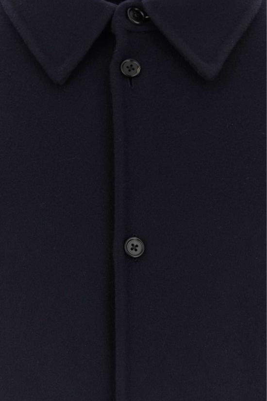  질샌더 자켓 질 샌더 미드나잇 블루 울 셔츠 재킷 - JIL SANDER