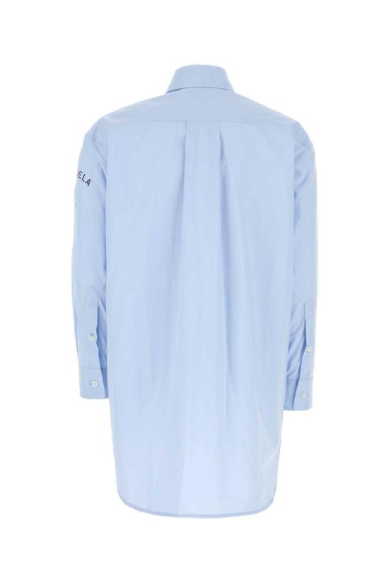  MM6 메종마르지엘라 셔츠 Mm6 메종 마르지엘라 포플린 셔츠 라이트 블루 - MM6 MAISON MARGIELA
