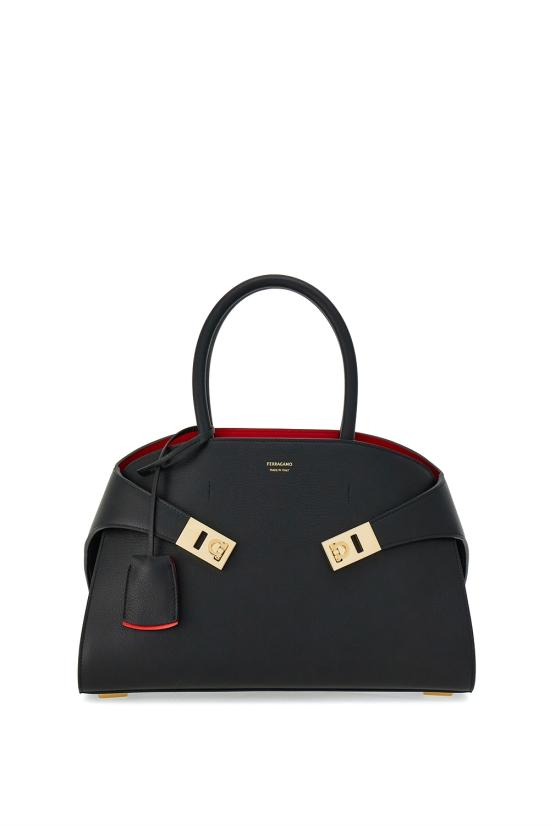 26FW 살바토레 페라가모 토트백 215608 767814 Nero flame red