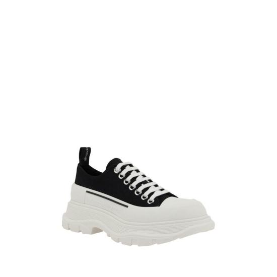  알렉산더 맥퀸 스니커즈 코튼 트레드 슬릭 청키  블랙 - ALEXANDER MCQUEEN