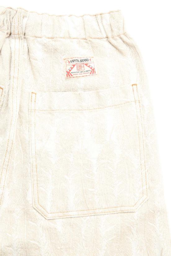  캐피탈 스트레이트 팬츠 Kapital 12oz Magpie 데님 무릎 길이 편안한 배기 팬츠 - KAPITAL