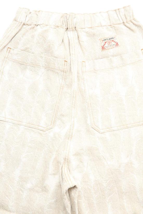  캐피탈 스트레이트 팬츠 Kapital 12oz Magpie 데님 무릎 길이 편안한 배기 팬츠 - KAPITAL