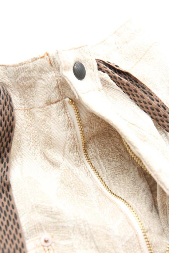  캐피탈 스트레이트 팬츠 Kapital 12oz Magpie 데님 무릎 길이 편안한 배기 팬츠 - KAPITAL