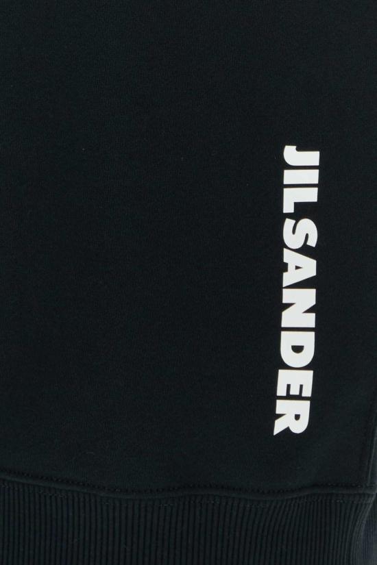  질샌더 후드 티셔츠 질 샌더 코튼 스웨트셔츠 블랙 - JIL SANDER