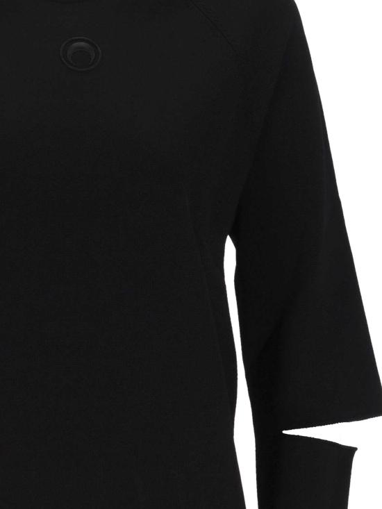 25FW 마린세르 긴팔 티셔츠 MTK028A CKNI0533BK99 Black - MARINE SERRE