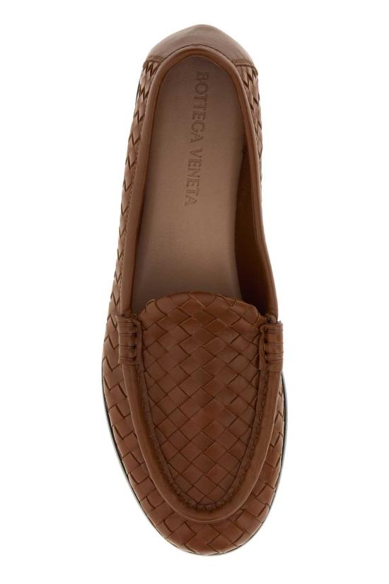  보테가베네타 로퍼 Bottega Veneta 카라멜 가죽 Silenzio  탄닌 - BOTTEGA VENETA