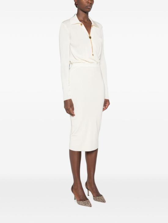 26FW 엘리자베타프랜치 미디 원피스 AM19S66E2 193 Bianco - ELISABETTA FRANCHI
