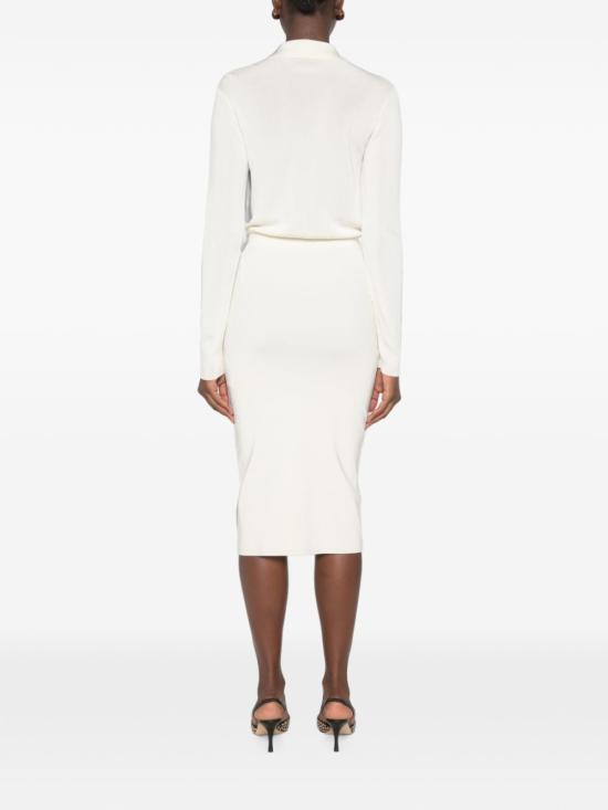 26FW 엘리자베타프랜치 미디 원피스 AM19S66E2 193 Bianco - ELISABETTA FRANCHI