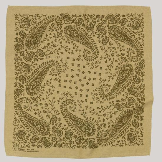  라스트 찬스 텍스타일스 머플러/스카프 라스트 찬스 텍스타일 염색 실크 반다나 - LAST CHANCE TEXTILES