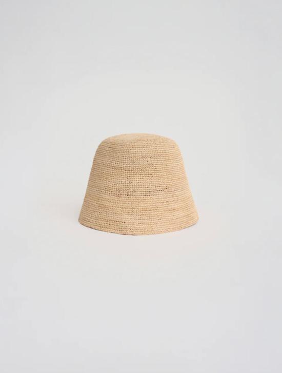  Elaree 모자 엘라리 라피아 버킷햇