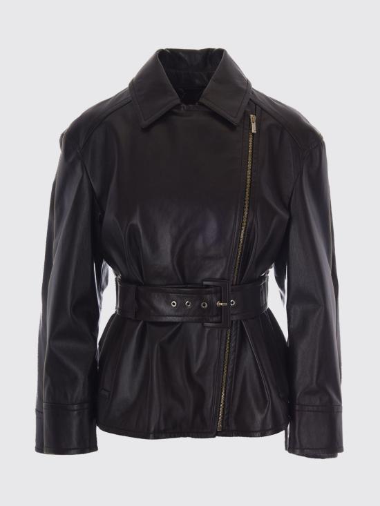 26FW 막스마라 스튜디오 가죽 자켓 2626446011600 003 Brown