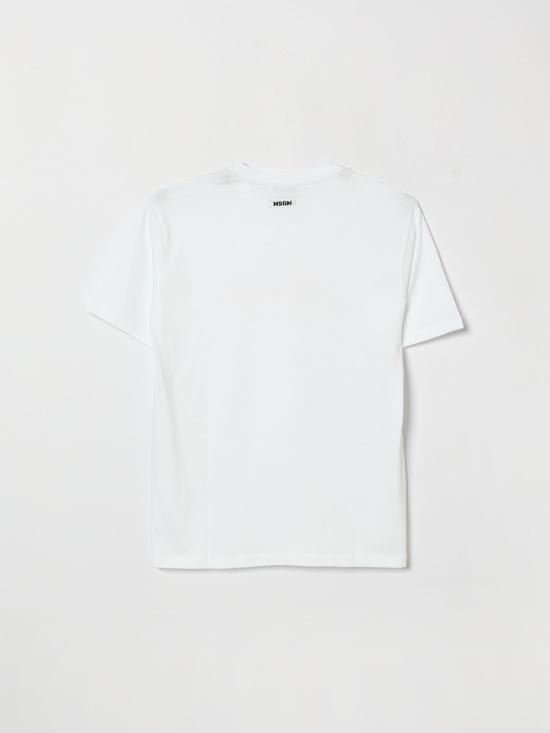 26SS [키즈] 엠에스지엠 티셔츠 S6MSJGTH015 001 White - MSGM