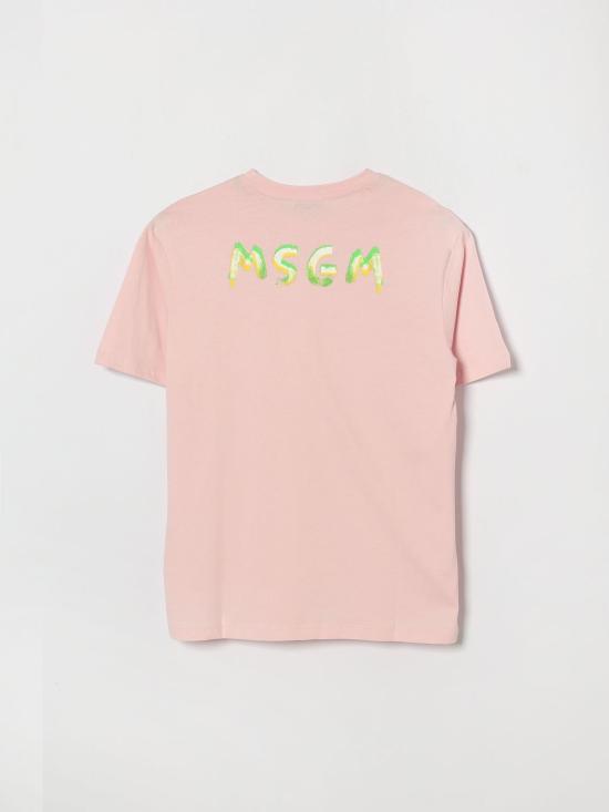 26SS [키즈] 엠에스지엠 티셔츠 S6MSJUTH003 MS076 Pink - MSGM