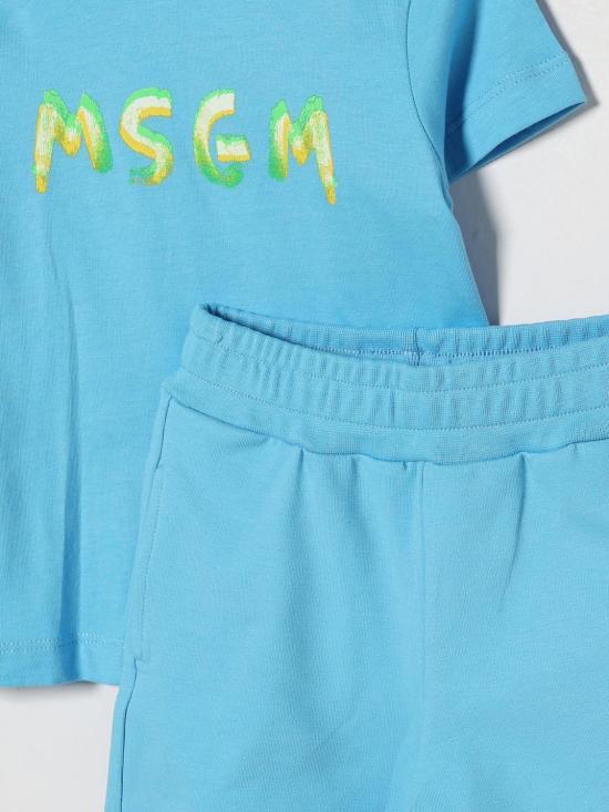 26SS [키즈] 엠에스지엠 오버롤 S6MSUNTR263 MS073 Gnawed Blue - MSGM