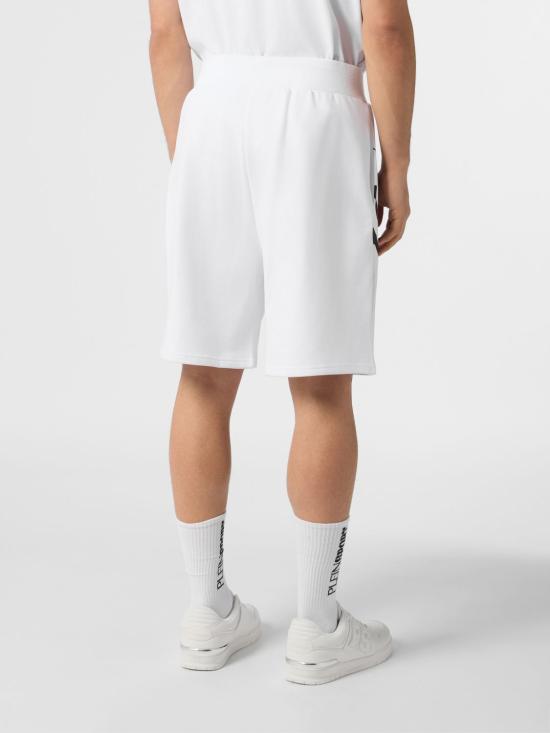 26SS 플레인스포츠 숏팬츠 UAECMJT2687STE003N 01 White - PLEIN SPORT