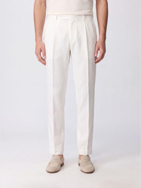 26SS 비아지오 산타니엘로 팬츠 DSE4105ARECHI 03 Yellow Cream