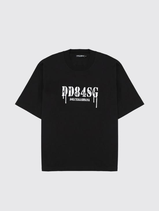 26SS 돌체앤가바나 반팔 티셔츠 G8TJ0TG7POZ N0000 Black - DOLCE & GABBANA