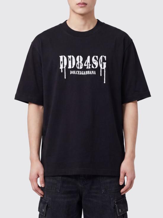 26SS 돌체앤가바나 반팔 티셔츠 G8TJ0TG7POZ N0000 Black