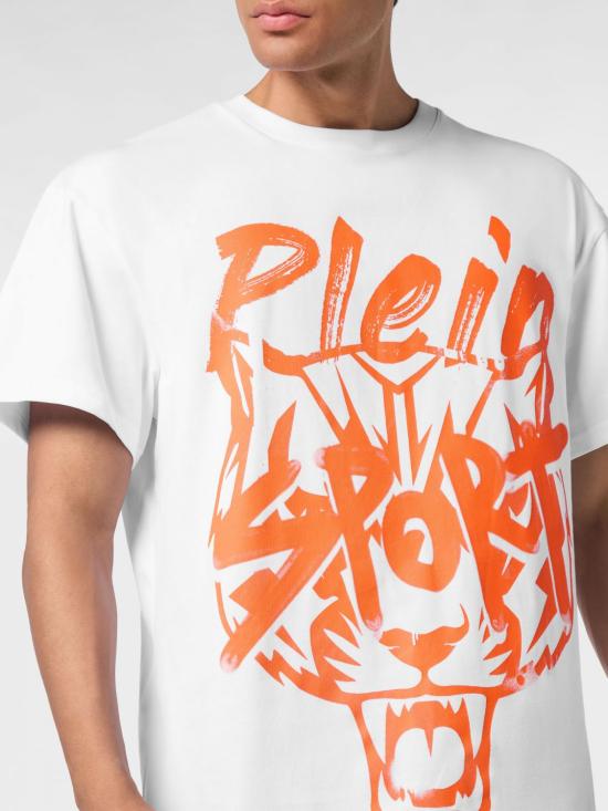 26SS 플레인스포츠 반팔 티셔츠 UAECMTK8577SJY001N 0120 White 1 - PLEIN SPORT