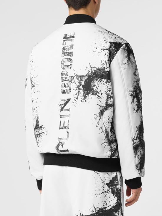 26SS 플레인스포츠 봄버 자켓 UAECMRB2924SXV005N 01 White - PLEIN SPORT