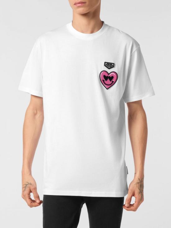 26SS 필립 플레인 반팔 티셔츠 UAECMTK8778PJY002N 0187 White