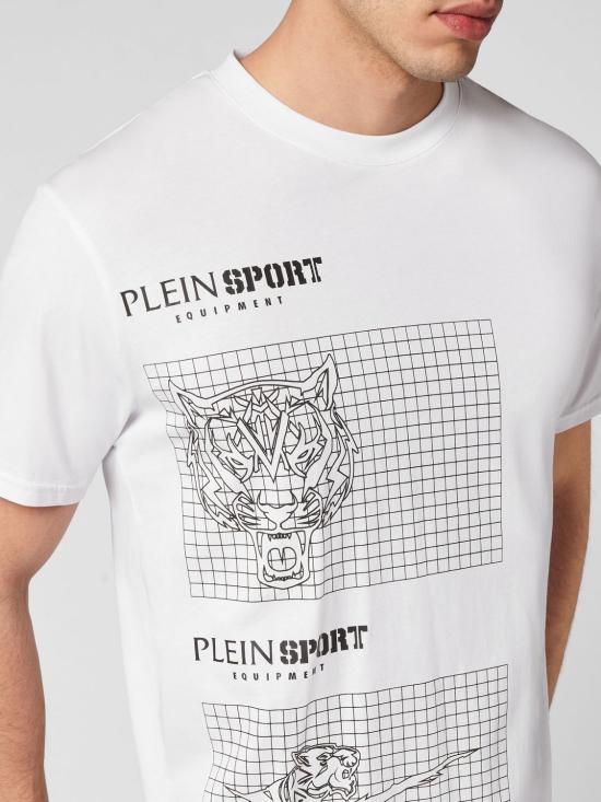 26SS 플레인스포츠 반팔 티셔츠 PACCMTK6326SJY001N 0102 White - PLEIN SPORT