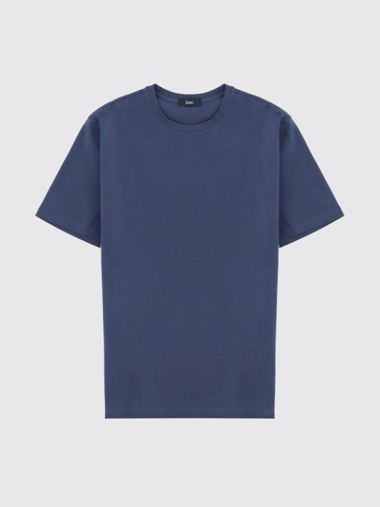 26SS 에르노 슈퍼파인 코튼 스트레치 티셔츠 JG000174U52003 9119 Navy - HERNO