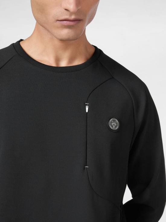 26SS 플레인스포츠 긴팔 티셔츠 AADCMJO1321STE003N 02 Black - PLEIN SPORT