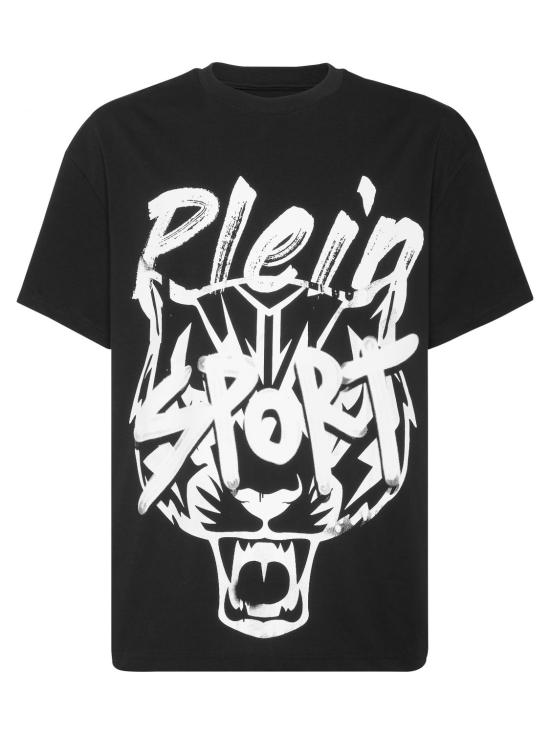 26SS 플레인스포츠 반팔 티셔츠 UAECMTK8577SJY001N 02 Black - PLEIN SPORT